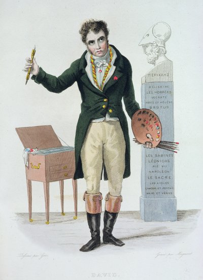 Jacques Louis David, illustration for 